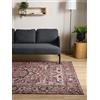 Interiyou Tappeto Vintage Gent - 160x230 cm Multicolore - Pelo corto design retrò per salotto, camera da letto, lavabile e antiscivolo, motivo stampato