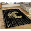 IZREEL Antico Egitto Simboli Ideografici Tappeto Mitologico Tappeto Per La Casa Soggiorno Camera Da Letto Divano Zerbino Tappetino Antiscivolo 50X80Cm