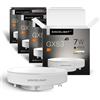 SINCELIGHT GX53 Lampadine LED, 7W Riflettore lattiginoso a forma di disco, 60W equivalenti, RA≈92, Bianco Freddo 6000K, Retrofit per mobili da cucina, vetrinette, illuminazione sottopensile, 4 Unità