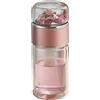 Tewzafiya Infusifie Tea | 280/350/420 Ml Bottiglia di Tè in Vetro | Bottiglia d'acqua a doppia parete | Bottiglia di tè e acqua separata | Tazza da tè portatile da viaggio con filtro in acciaio inox