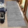 BORKOY ‌Passatoia Lunga 3.5 metri Grigio Astratta Cucina+Corridoio - Tappeto Antiscivolo Lavabile Moderno, Resistente all'Usura, Morbido Pelo Corto per Ambienti Interni ed Esterni‌ ，50x350cm