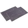 WohnDirect Set di 2 tappetini da bagno, colore grigio, 70 x 120 cm, antiscivolo e lavabile, tappetino da bagno, tappetino per WC