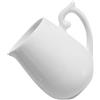 WATIIFUFU Brocca Ceramica Bianca da 160ml, per Latte e Caffè, Uso Casa | Design Moderno e Pratico, Versamento Comodo, Adatta a Bar e Abitazione, Finitura Bianca Semplice