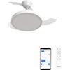 CREATE / WIND CLEAR STUDIO S/Ventilatore da soffitto con luce bianco con WiFi e telecomando / 40W, Pale retrattili, Ø91 cm, funzione estate-inverno