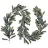 Nishiyuenyi Ghirlanda Natalizia, 2m Ghirlanda PVC, Decorazioni Natalizie Allaperto Dellinterno, Festoni Turchese Natalizi, Ghirlande per Scale, Finestre,Camino,Porte,Festa di Natale, pino verde scuro