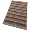 emmevi Tappeto Bagno Doccia Scendiletto Morbido Shaggy Assorbente Antiscivolo Lavabile 60x140 Cm Marrone