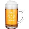 polar-effekt Brocca di misura da 1 litro di volume personalizzabile, per Oktoberfest, con nome a scelta, idea regalo personalizzata per compleanni, Natale, motivo stemma