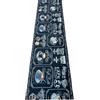 LaVelahome Tappeto Cucina Coffee Time Nero - Stile Chabby Chic Lavagna Vintage con Tazze Caffè | Super Assorbente, Antiscivolo, Lavabile in Lavatrice, Perfetto con Robot e Animali (cm_60_x_450)