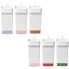 Paluplus Set 6 Evaporatori d'acqua per termosifoni in Plastica colore Bianco, misura 7,5x5x17 cm, Umidificatore con gancio integrato, Colori Assortiti -6715M