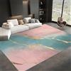 Generico Tappeti Salotto 80x150cm Crepe Dorate Marmo Tappeto per Camera Moderno Tappeto Stampato Lavabile Tappetini Rettangolari Soft Soffice per Soggiorno Camera da Letto