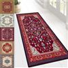 CONGCLI Passatoia Cucina 75 x 350 cm Antiscivolo Lavabile Antimacchia Durevole Motivo Geometrico, Vintage Tappeto Vintage Corridoio per Cucina, Corridoio, Lavanderia, Ufficio, C