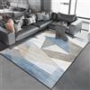 Tzvpsu Tappeto tappeto rettangolare tappeto moderno camera da letto Motivo a triangolo geometrico beige grigio blu salotto moderno 160x230cm