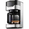 Steinborg Macchina da caffè con timer, capacità di 1,5 litri, 900 Watt, macchina da caffè piccola, piastra calda, filtro permanente, macchina da caffè digitale, macchina da caffè