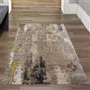 Teppich-Traum Tappeto Moderno Corridoio Cucina Soggiorno Disegno Astratto Beige Marrone Easy-Care Größe 80x150 cm