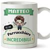Mugffins Tazza Personalizzata in ceramica per PARRUCCHIERE uomo 11 oz / 350 ml - In italiano - Sei incredibile - Kawaii - Idea regalo per compleanno, anniversario, natale, laurea