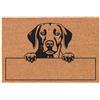 Social crazy Tappeto zerbino personalizzato - Personalizzato Cane labrador - cocco naturale ideale per ingressi (Cocco Naturale, 60x40 cm)