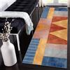 Siunwdiy Tappeto Lungo Antiscivolo per Corridoio e Cucina,Patchwork Moderno Grigio-blu,Lavabile,60x300cm,Tappeto Passatoia per Ingresso e Soggiorno Camera da letto
