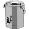 GDSKR 14 L Serbatoio termico isolato per alimenti in acciaio inox, con rubinetto e coperchio, contenitore per bevande e cibo, ideale per ristoranti, eventi e campeggio