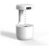 Generic FYDTOP Umidificatore USB antigravità a goccia d'acqua, 800 ml, umidificatore d'aria con 8 ore di lavoro, display digitale intelligente a LED, doppia protezione da interruzioni di corrente, soggiorno