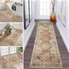 ZDYHMrj Tappeto lungo e antiscivolo, lavabile, per cucina e corridoio, stile bohémien, colorato, 70 x 350 cm, tappeto lungo per cucina personalizzabile, al metro, 70 x 350 cm