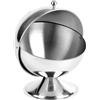 TONIXY Zuccheriera in acciaio inox con coperchio superiore a sfera, contenitore per zucchero a forma di globo, contenitore da 473 ml, facile da aprire, design con coperchio ribaltabile