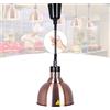 BOVDC Lampada Riscaldante per Alimenti, Lampade Scaldavivande Cucina 19 cm/25 cm, Lampade Riscaldanti Cucina Ristorante Regolabile, 250W Sospeso Lampada Scalda Piatti Ristorante (B-25cm,1 Pezzo)