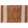 HOME ZEN HOUSEHOLD LINEN TAPPETO COTONE ART. CUBA LAVABILE IN LAVATRICE RICAMATO ASSORBENTE INTRECCIATO TESSUTO PER BAGNO CUCINA CAMERA LETTO CASA 50X275CM ARANCIO
