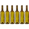 Juvale Bottiglie da vino di vetro, vuote, verdi, riciclabili, per la produzione casalinga di alcol, forniture vino, confezione da 6