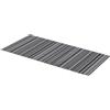 PARAMAISON Tappeto Passatoia Antiscivolo Vinilico, Passatoia Fondo Antiscivolo, Antimacchia, Multiuso, Lavabile | Intreccio Nero Bianco 50x220cm