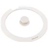 Puupaa Coperchio in silicone per pentole, padelle e padelle, diametro 24/26/28 cm, coperchio versatile per pentole e padelle (bianco, 18 cm)