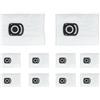 YUETTYY Confezione da 4/10 sacchetti di ricambio per X-Plorer Serie 75 S+, accessori per aspirapolvere, filtraggio efficiente, tessuto non tessuto, sacchetti per la polvere di grande capacità (10