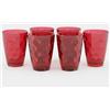 COSE DA CASA Set di 6 Bicchieri Barocco Rossi 28 cl per una Tavola Natalizia Elegante per Festeggiamenti Speciali natale Perfetti per Acqua, Soft Drink e Aperitivi