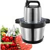 LJJ Tritatutto Elettrico 1000W, Tritatutto Robot da Cucina, homeasy 6L Frullatore Multifunzionale, 4 Lame Affilate,Tritacarne per Frutta, Verdura,Carne,Spezie