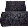 M.Service Srl Decoration Antracite - Tappeto Passatoia Antiscivolo Lungo (300x67 cm) Tappetino in Moquette Facilmente Lavabile, Ideale per Passatoia Cucina, Passatoie o Lavello Bagno, Corridoio - Made in Italy