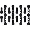 MiOYOOW 12 Pezzi Fibbia Magnetiche in Silicone per Friggitrice ad Aria, Magneti a Friggitrice per Carta Pergamena, Clip Fibbie Magnetica Resistenti al Calore per Friggitrice ad Aria, Cottura al Forno