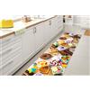 GLHOME Idee per la casa GL Home Tappeto Cucina Antiscivolo Made in Italy Passatoia Antimacchia Multiuso Corridoio Soggiorno Lavabile in Lavatrice - Dolci - 50x200 cm