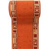 Carpeto Rugs Tappeto Cucina Antiscivolo Lavabile Moderno a Pelo Corto - Tappeto per Cucina Moderni - Tappeto Corridoio - Tappeto Passatoia Cucina - Arancione Beige - 120 x 1000 cm
