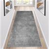 Siunwdiy Tappeto da Cucina grigio 3.6 Metri Moderno Passatoia Cucina Antiscivolo Lavabile,Tappeto Cucina Antiscivolo Tinta Unita Tappeto Corridoio Per Cucina,Camera da Letto,Soggiorno,Grigio,100x360cm