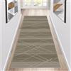 Siunwdiy Marrone Tappeto Passatoia Cucina Antiscivolo Lavabile Tinta unita 3 Metri Tappeti Runner Lungo Antiscivolo Moderno Tappeto Corridoio Soggiorno Camera Letto Tappetino largo 40-140cm，110x300cm