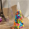 C.X.Y. 50 Scatola Triangolo Cono Porta confetti Porta Petali In PVC Trasparenti 5 * 5 * 16cm