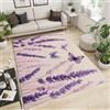 GDJSMIN Tappeto Da Pavimento Ultra Morbido Con Fiori Di Lavanda E Farfalle, Lussuoso E Soffice Tappeto A Pelo Corto Ideale Per Soggiorno, Camera Da Letto, Cameretta Dei Bambini, Cameretta Dei Bambini