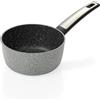 Tescoma 602476 Casseruola 1 manico antiaderente effetto pietra ø 16 cm, capacità 1.3 l, i-PREMIUM Stone