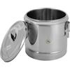 KigerNee Serbatoio termico professionale Gastro in acciaio inox 304, 10 l, contenitore isolante commerciale con schiuma di poliuretano e guarnizione in silicone, posizione di temperatura di 12 ore, per