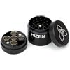 HIZEN Grinder - Macella dosatrice direttamente nelle capsule, in alluminio con coperchio e fondo magnetico, Ø 49 mm, resistente all'abrasione + ultra leggero (Convectum, Nanu + Stilus Pro Max)