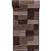 Mazovia Tappeto Cucina - Tappeti Cucina Antiscivolo - Tappeto per Cucina Pelo Corto - Venduto al metro - Cura facile - Marrone 67 x 200 cm