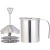 YARNOW 400cc Montalatte Manuale in Acciaio Inox Filtro Doppia Rete Per Latte Gorgogliatore Per Caffè