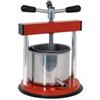mille idee Torchietto Stringi Spremi Industruale in acciaio inox D.12 cm, capacità 2,5 LitrI premitutto per alimenti Limone Limoncello Amalfi Mirto melanzane liquore vino frutta