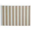 AUBRY GASPARD Tappeto da esterno in polipropilene, 120 x 180 cm, a righe, colore: Beige
