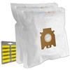 Filterprofi SET 10 Sacchi / Sacchetti (Microfibra) + 10 PROFUMI + 1 Filtro Per aspirapolvere Miele Electronic S3111