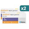 Mylan Aciclovir 5% Crema Herpes Labiale Bipacco 2x3g
